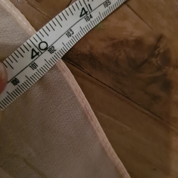 FORHER ANDFORHIM 8 Peach Embroidered Floral Lace Chest Formal Maxi Midi Dress - Picture 9 of 9